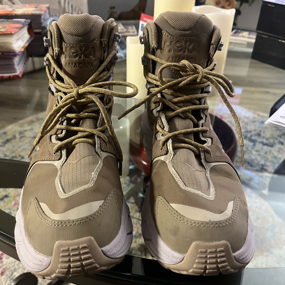Hoka Anacapa Tan Hiking Boots